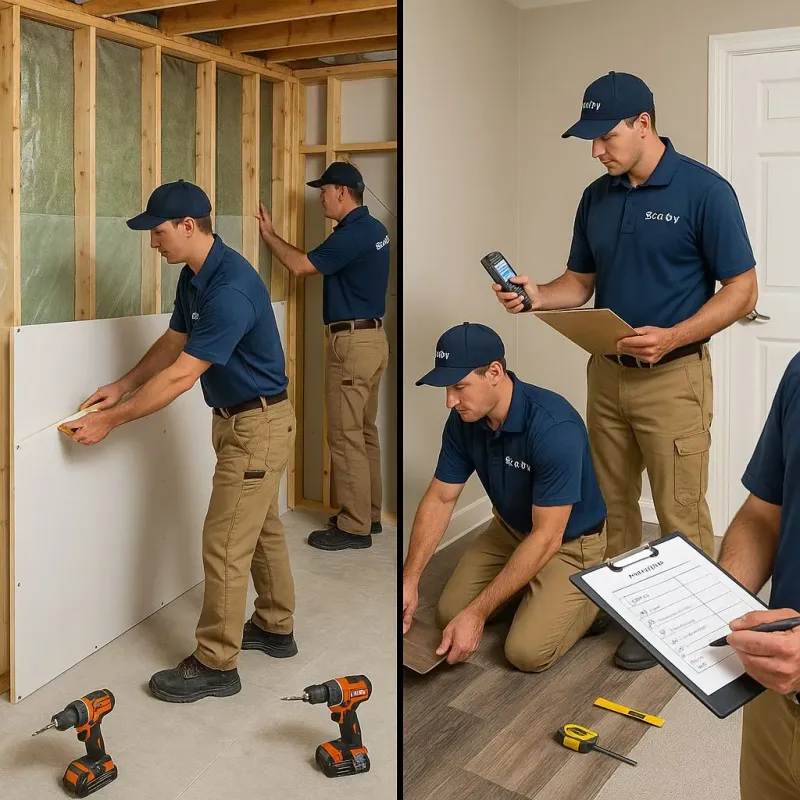 Repairs and Reconstruction process in Los Molinos, CA